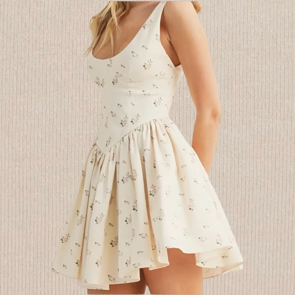 NWT Marigold Bustier Flare Mini Dress